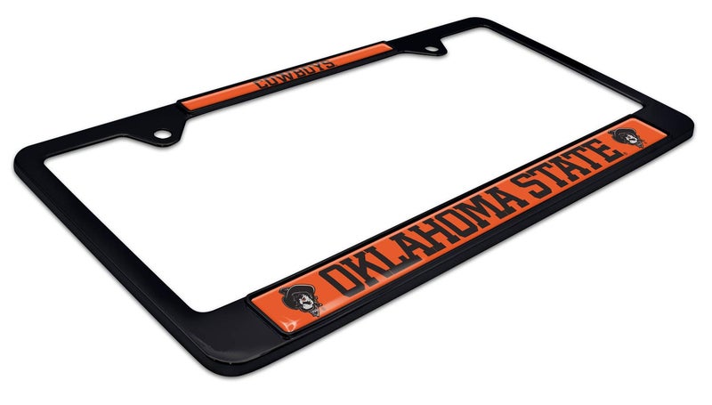 Elektroplate Oklahoma State Cowboys Black License Plate Frames - Image 4